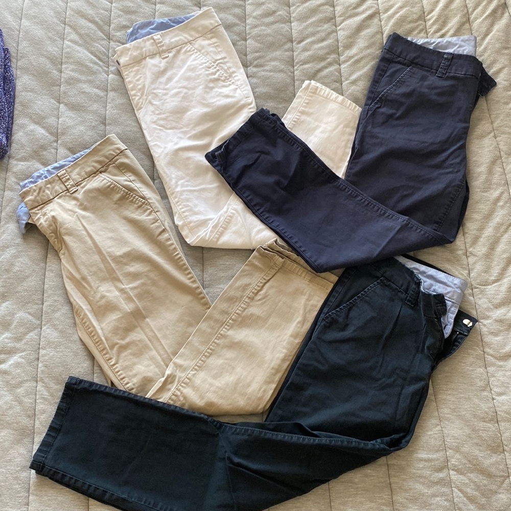 Womens Chino Pants (4 COLORS) Size 6